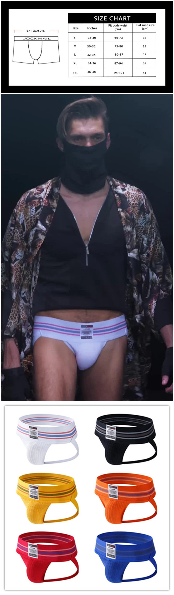 High Quality Cotton Gay Jockstrap Wide Waistband Sexy G-String Men Underwear