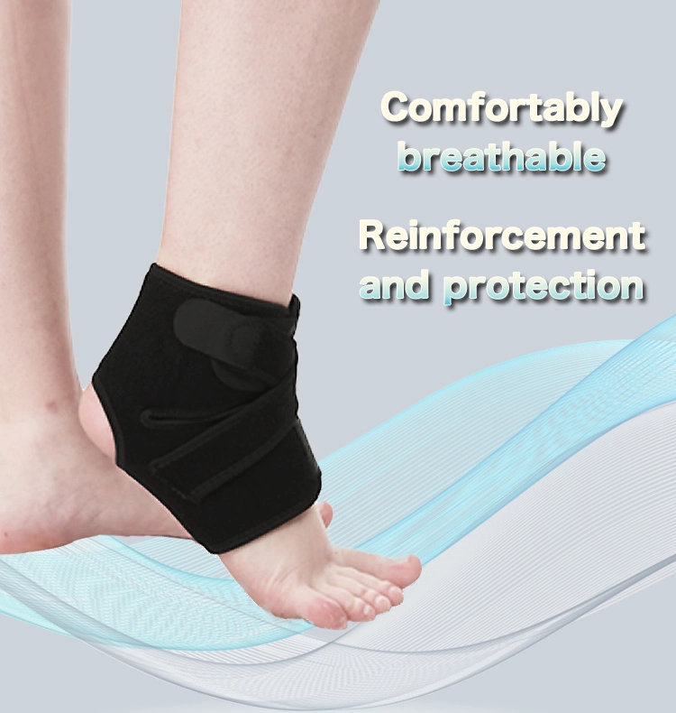 Adjustable Open Sports Protection Sport Anti Sprain Men Foot Heel Neoprene Ankle Support Brace Ok Cloth Ankle Guard