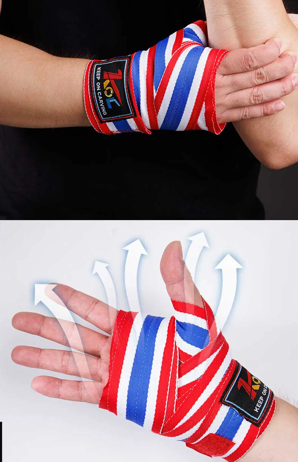 Wear Resistant Nylon Elastic Bandages Protector Boxing Hand Wraps