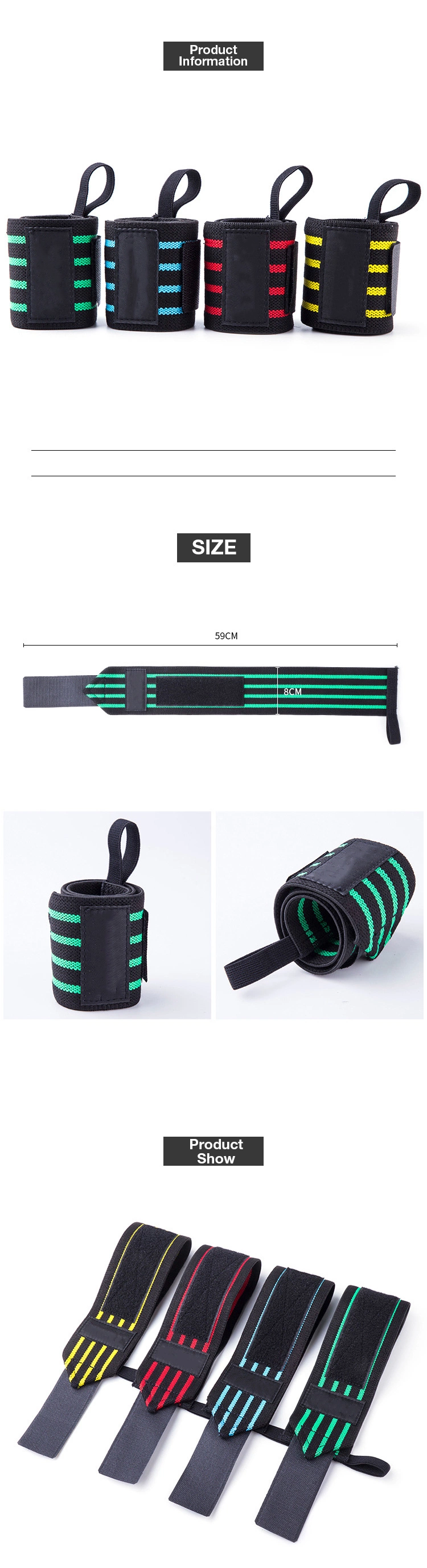High-Quality Compression Breathable OEM Wrist Band Hand Guard Lifting Belt Wrist Support Wrist Wraps