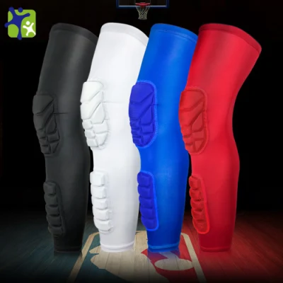 Professional Sport Protection Elastic Honeycomb Knee Support Pad Leg Sleeve Knee Brace