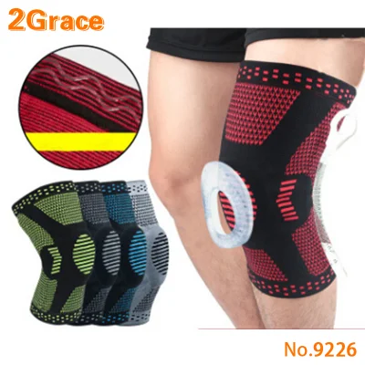 Knee Compression Sleeve with Side Stabilizers and Patella Gel Pads for Knee Support to Protect Knee