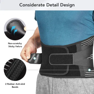 Sport Adjustable Lower Back Lumbar Waist Support Brace