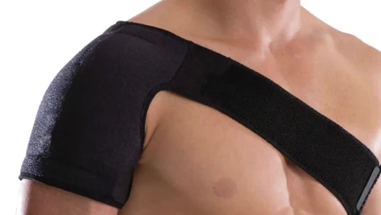 Adjustable Neoprene Single Shoulder Support Breathable Gym Sports Care Brace Guard Strap Wrap Belt Band Pads Black Bandage Unisex Wbb12992